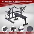 thumbnail image 4 of Chest Press Machine with Adjustable Flat Bench,Versatile Bench Press Rack for Home Gym,Bench Press Machine with Independent Converging Arms,Heavy-Duty Steel Structure with Smooth Bearings, 4 of 9