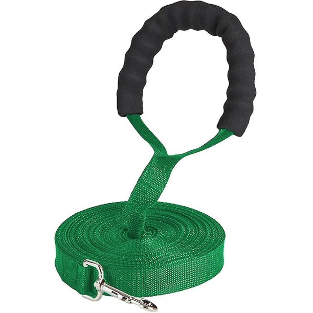 Correa de entrenamiento para perros, correa de entrenamiento para perros de nailon de 10m/32 pies de largo con mango cómodo para seguimiento de mascotas y entrenamiento de obedie
