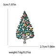 thumbnail image 3 of Rhinestone Christmas Tree Brooch Pin for Women Dainty Multi-Colored Crystal Xmas Holiday Party Pins Scarves Dress Suit Coat Clothes Accessories Brooches Ornament Jewelry Gifts, 3 of 7