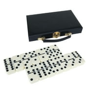 Fugocen Double 6 Dominoes Set with Portable Storage Case, Classic Family Board Game, Gift for Kids and Adults