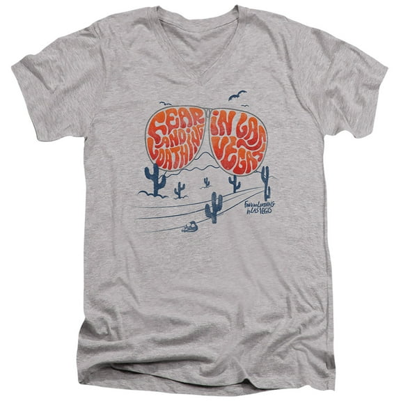 Fear and Loathing in Las Vegas Glasses Unisex Adult V-Neck T Shirt