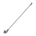 thumbnail image 1 of 20/30/40cm Stainless Steel Stir Bar Spoon Mixing Ounces Cocktail Spoon Spiral Pattern Bartender Tools Teadrop Spoon Bar Tool New black-20cm, 1 of 6
