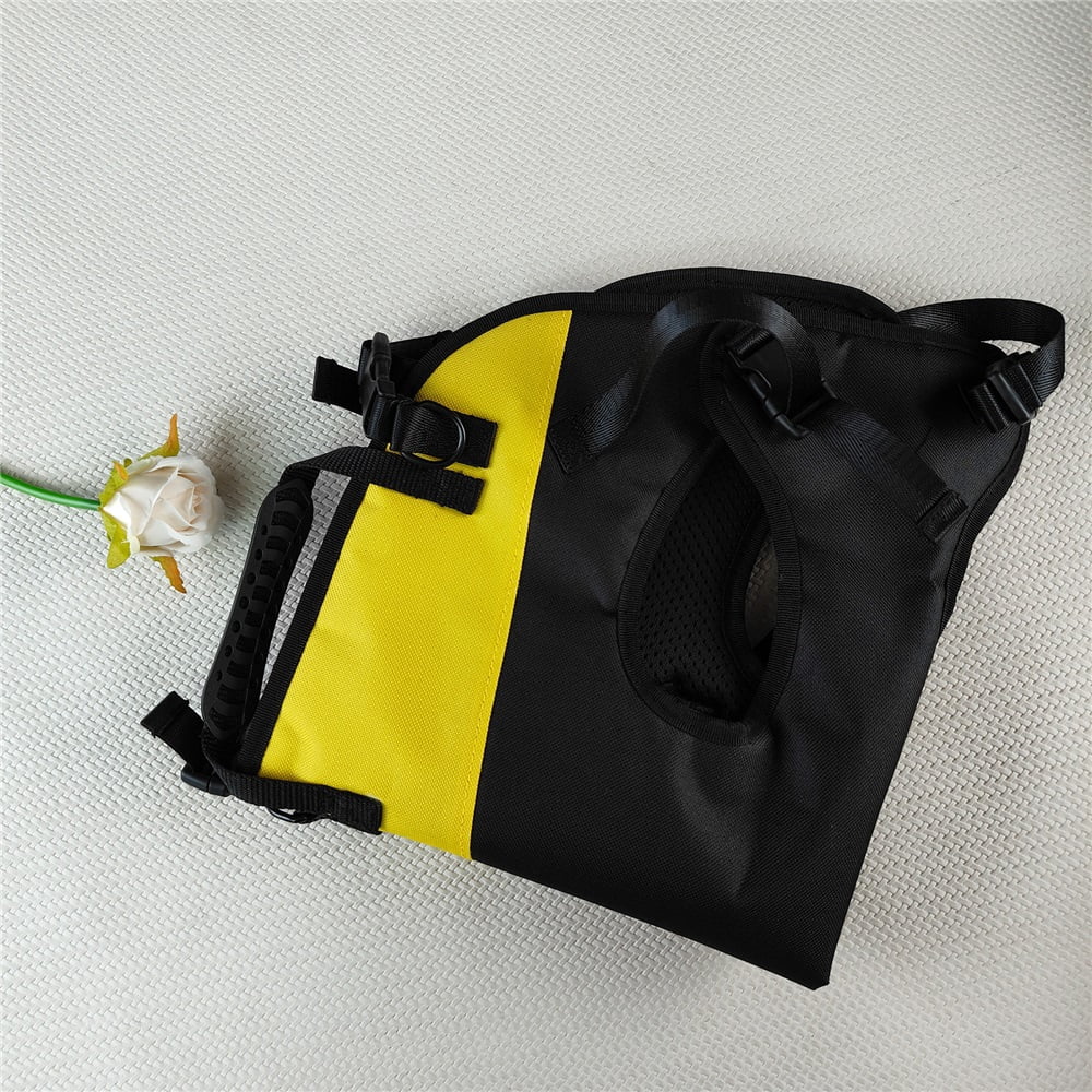 Dog Lift Harness,Adjustable Dog Backpack Carrier for Medium Large Dogs,Full Body Pet Lift Harness,Emergency Pet Backpack for Disabled, Old, Joint Injuries, Loss of Stability Dogs,S (yellow)