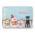 thumbnail image 1 of Carolines Treasures BB2365RUG Christmas Standard Schnauzer Black & Grey Machine Washable Memory Foam Mat, 1 of 4