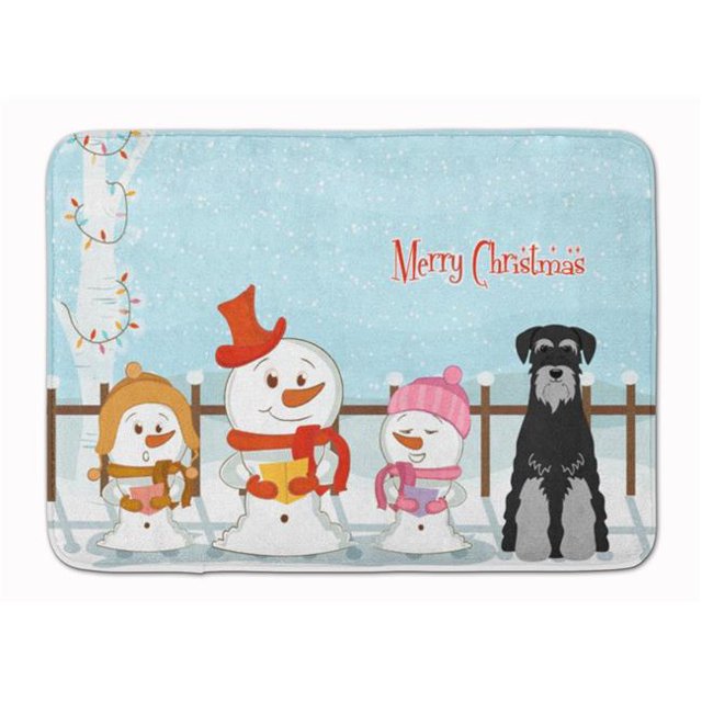 Carolines Treasures BB2365RUG Christmas Standard Schnauzer Black & Grey Machine Washable Memory Foam Mat