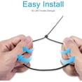 thumbnail image 5 of Toyandona Flexible Nylon Cable Ties Black Waterproof Easy to Use 1000Pcs, 5 of 9