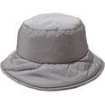 thumbnail image 4 of CoCopeaunts Bucket Hat for Women Winter Fashion Solid Color Thick Warm Basin Hat Down Wide Brim Men Fisherman Hat Windproof Warm, 4 of 8