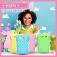 thumbnail image 2 of 48 Pieces Plastic Easter Gift Bags with Handle Bulk Polka Dot Favor Bags Pastel Treat Goodie Candy Wrapping for Easter Spring Party Supplies Decoration, 2 of 4