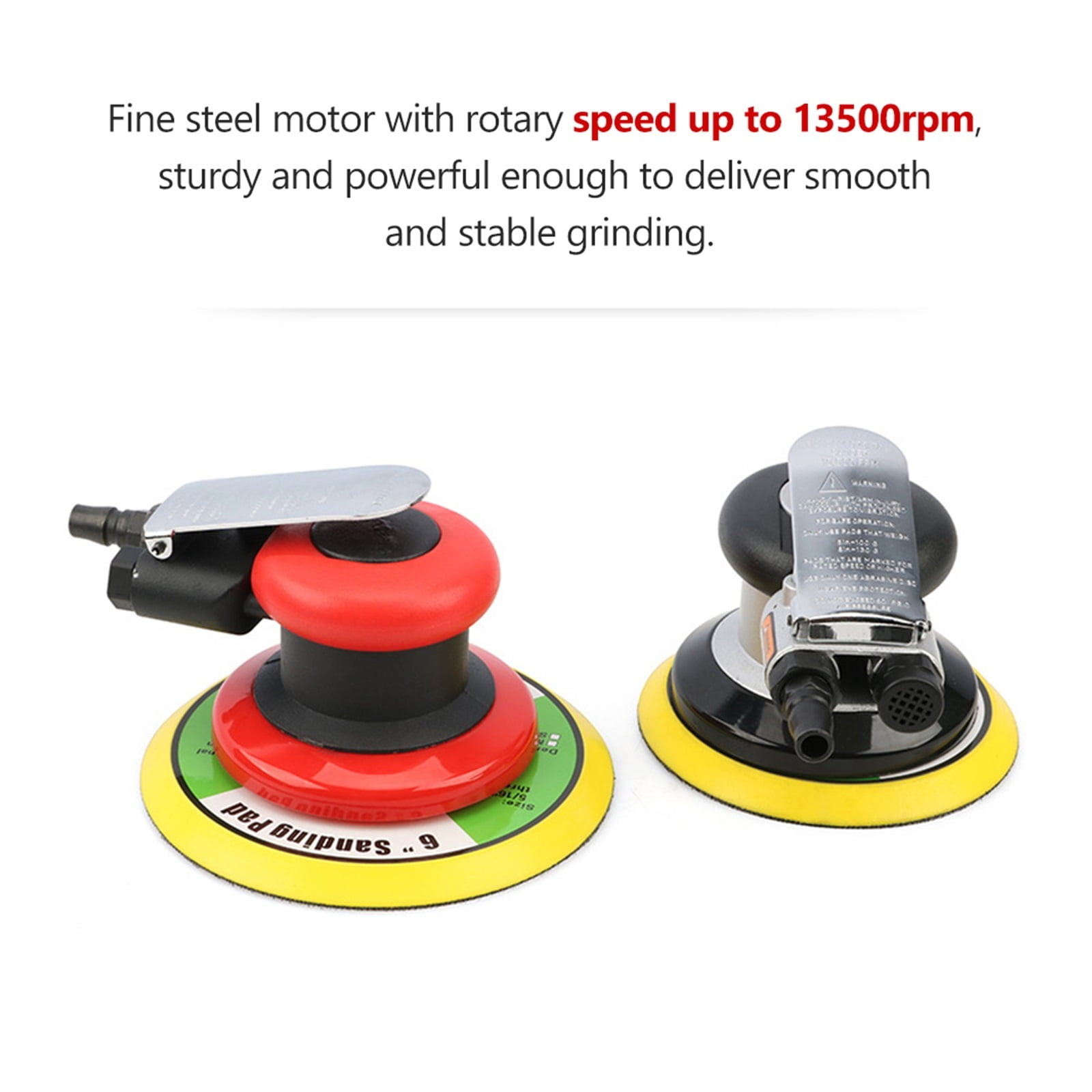 6'' / 5'' Pneumatic Sander Pneumatic Polisher Air Sander Air Palm Orbital Sander Grinder Palm Sander Sanding Machine Tool ,Widely Use