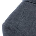 thumbnail image 5 of QHFBli Regular Fit Mens Trench Coat Men's Stand Woolen Coat Business Casual Winter Thickened Warm Grey XXL, 5 of 8