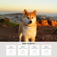 thumbnail image 3 of shiyou-Smart QR Code Pet ID Tag for Dogs - Instant GPS Location Alert via Email, No App/Subscription Required, Waterproof Anti-Lost Personalized Dog Collar Accessories (Blue, 1.2 Inch), 3 of 4