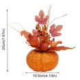 thumbnail image 3 of Fiudx Calabazas Artificiales de Hojas de Arce, Decoración de Espuma Realista, Guirnalda para Acción de Gracias y Halloween, Hojas de Seda Exquisitas, Uso Interior y Exterior, Diseño Ligero, 1 Adorno, 3 of 3
