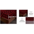 thumbnail image 5 of 4 Piece 100% Cotton Flannel Sheets Queen Size Bed Set - Warm & Extra Soft - Deep Pockets, Breathable, All Seasons Comfy - Double Brushed Bed Sheet (Buffalo Check), 5 of 9