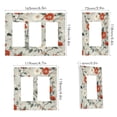 thumbnail image 2 of Yayeee Rocker Switch Wall Plate 2-Gang 4.7"x4.6" Home Decorative Outlet Cover, Red and White Floral Pattern, 2 of 6