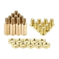 thumbnail image 5 of Uxcell Hexagon Brass Standoff Spacer Male-Female Screw Nut Kit 20 Sets 14mm+6mm, 5 of 5