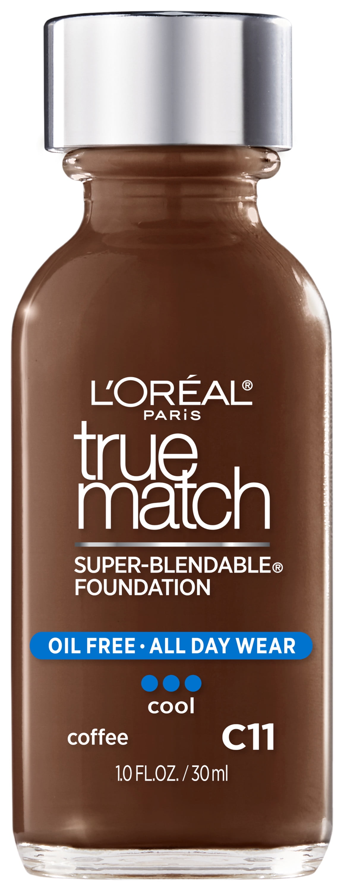 L'Oreal Paris True Match Super-Blendable Liquid Foundation, Coffee, 1 fl. oz.