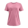 thumbnail image 4 of Icvfdpl Womens Tshirt Slim Fit Short Sleeve With Button Design Striped Pattern Top Casual Wear Dailywear Soft L, 4 of 5