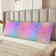 thumbnail image 6 of Disketp Colorful Glitters Print Body Pillow Cover - Super Soft 20x54 Body Pillow Case,Long Side Hidden Zipper, 6 of 8
