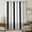Black gray, variant on Burnt Orange Navy Blue Striped Sheer Curtains 45 Inches Long, Farmhouse Stripe Art Light Filering Curtains, Breathable Simi Curtain Privacy Drapes for Kitchen Bathroom Small Window Treatment