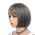 thumbnail image 3 of WEIWEIGG Short Bob Wig for Women, Natural Color, Synthetic Heat Resistant Wig, Elastic Net Cap, Natural Looking, Stylish Design for Party/Daily Use, 3 of 8