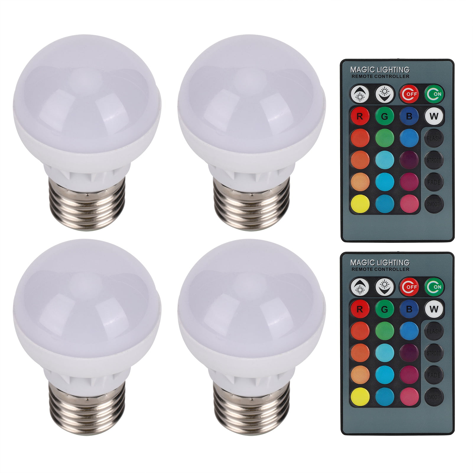 Minachting Schelden Autorisatie Light Bulbs, Color Changing Light Bulbs, High Efficiency Remote Control  Bulb, For Bedroom Bathroom Hotel Corridor - Walmart.com