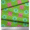 thumbnail image 2 of Soimoi Moss Georgette Fabric Artistic Floral Fabric Prints By Yard 42 Inch Wide, 2 of 3