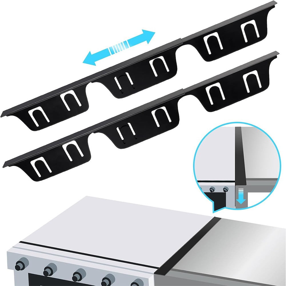SPRING 4Pcs Stove Gap Covers Stainless Steel Range Trim Kit Stove Counter Gap Cover