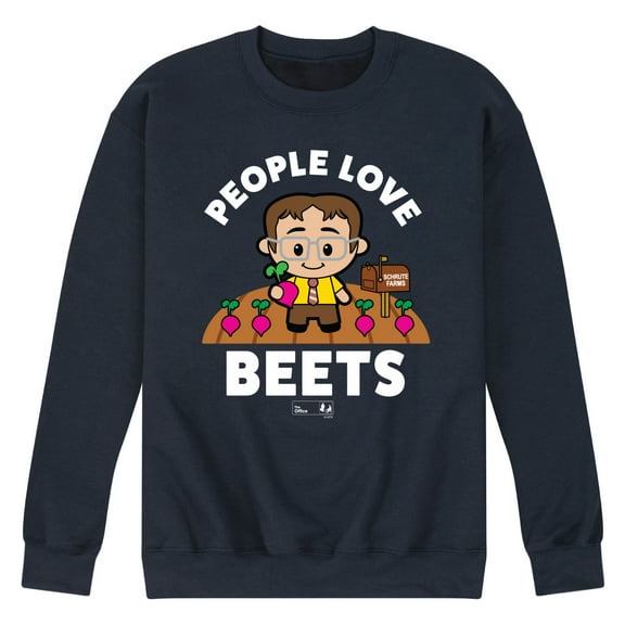 The Office - People Love Beets - Men's Crew Neck Fleece Pullover