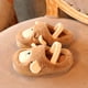thumbnail image 3 of Pantuflas de terciopelo coral para niños y niñas, suaves y antideslizantes, con diseño de pingüino y pájaro, con banda de goma, forro polar sintético marrón 14, 3 of 5