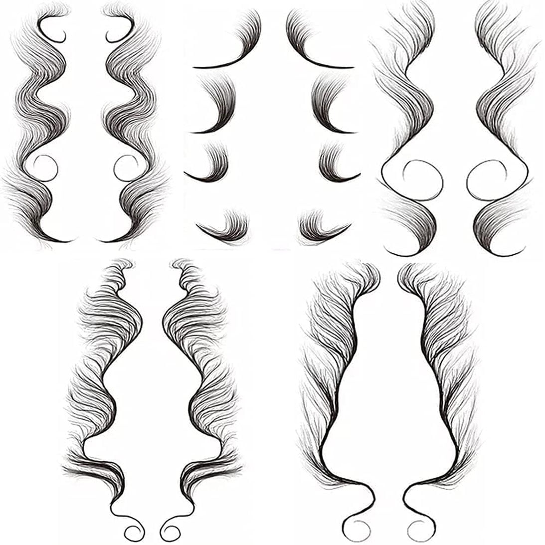Temporary Tattoo 5 Styles Fashion Edge Tattoo Edges Real Curly Hair Temporary Tattoos for Women Fake Hair Tattoo Supplies Water Transfer Tattoo Sticker Lasting Makeup Tool for Girl Hair-Styling DIY Temporary Tattoo 5 Styles Fashion Edge Tattoo Edges Real Curly Hair Temporary Tattoos for Women Fake Hair Tattoo Supplies Water Transfer Tattoo Sticker Lasting Makeup Tool for Girl Hair-Styling DIY