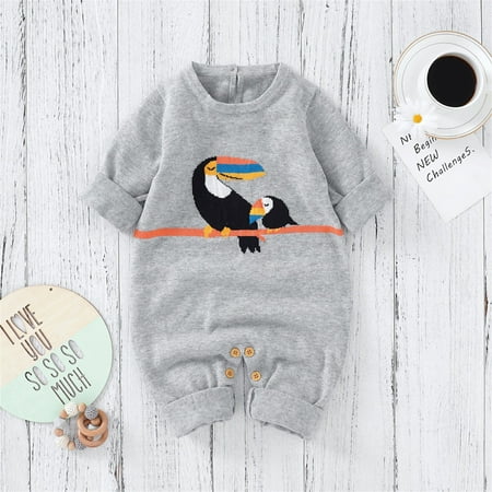 

Hunpta Newborn Infant Boy Girl Cartoon Knitted Sweater Baby Jumpsuit Romper Cotton 1 Piece Outfits Clothes