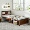 thumbnail image 4 of Gymax Twin Size Bed Frame w/ Headboard Wood Slat Support No Box Spring Needed, 4 of 9