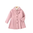 thumbnail image 6 of Mnyotv Toddler Girls Dress Coat with Bow Outerwear Long Sleeve Button Mid-Length Jacket Size 12-18 Months, 6 of 6