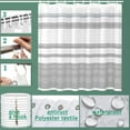 thumbnail image 2 of Floral Shower Curtain, Fabric Shower Curtain White Shower Curtain - 72" W x 72" L with 12 Hooks for Home Hotels Machine Washable Shower Bath Curtain, Waterproof Shower Curtain Lining, 2 of 6
