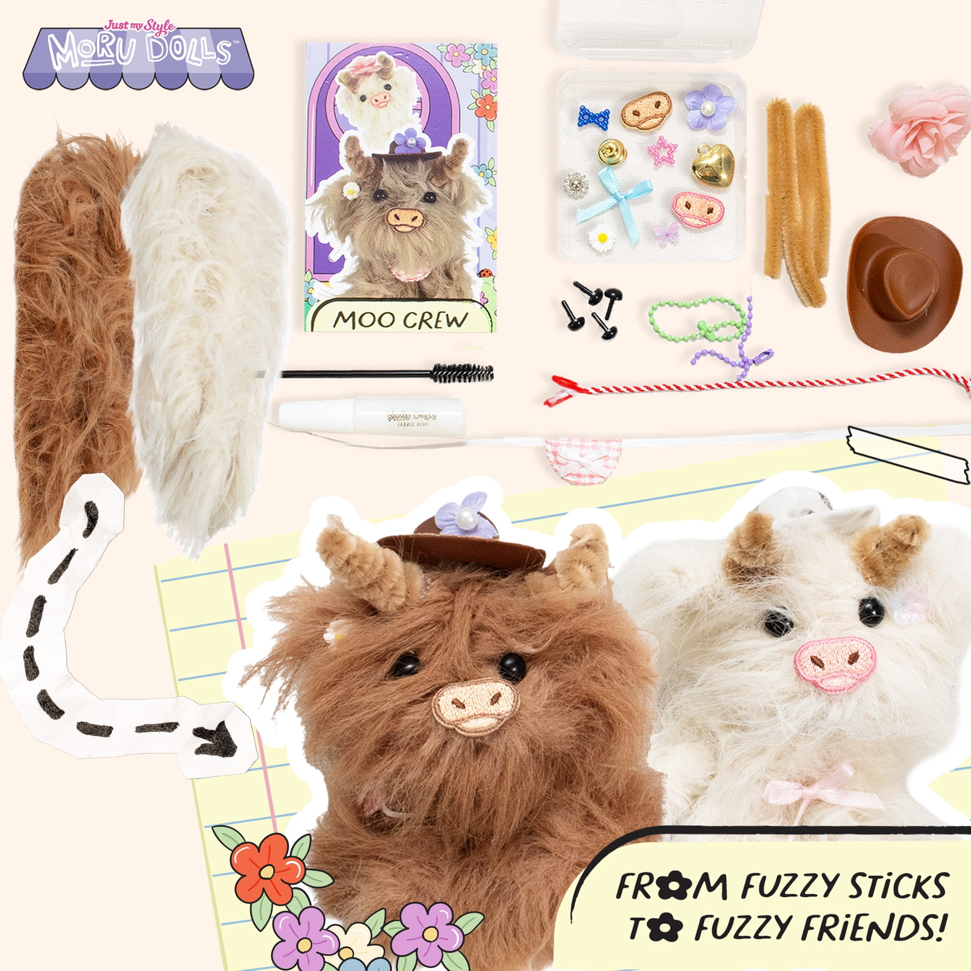 Just My Style Moru Dolls, Highland Cows