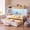 White, variant on Toogaho Twin over Full Bunk Bed with Trundle,Metal Triple Bunk Bed with Storage Drawers & Ladder & Guardrail & LED Light for Bedroom,Dorm,Guest Room,Black