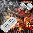 thumbnail image 1 of onlyliua Buscador de Regalos Caja Ahumadora de Acero Inoxidable para Asar Astillas de Madera, Ahumador de Carne para Barbacoa con Tapa Extraíble, Accesorios para Asar, 1 of 7