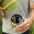 thumbnail image 6 of Swiss Tech 20 oz Insulated Water Bottle, Stainless Steel, 360 Sip Lid with Hidden Storage, Soft Touch Green, 6 of 12