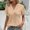 Khaki women v neck eyelet tops a1, variant on Women V Neck Short Sleeve Eyelet Tops Dressy Casual Blouses Cute Basic Tee Shirts Beach Summer Vacation Clothes, Sky Blue S