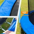 thumbnail image 4 of Triple Tree Outdoor Exercise Bouncer Trampoline with 360 Degree Safety Net, Blue, 14 ft, 4 of 7