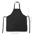 thumbnail image 2 of BRIGHTFUFU Delantal Negro Impermeable Con Ajuste En Y Bolsillos Para Cocina, 2 of 8