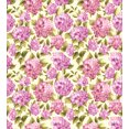 thumbnail image 3 of Shabby Flora Duvet Cover Set, Organze Rose Like Flower with Leaves Branches Image, Decorative 3 Piece Bedding Set with 2 Pillow Shams, King Size, Pale Green Pale Pink, by Ambesonne, 3 of 3