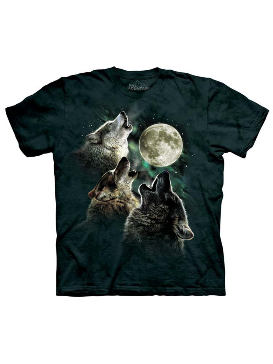 Bohemian Wolf with Autumn Leaves Mens T-Shirt