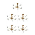 thumbnail image 2 of ZheElen Trendy Chic Miniature Chandelier Ceiling Lamp Model Layout Decor Accessories Golden Warm Light 8.2x4.5cm 5Set, 2 of 6