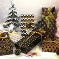 thumbnail image 5 of LKWLPD Christmas Wrapping Paper Classic Black Gold Printed Christmas Gift Paper 20 Inches Wide X 27.5 Feet Long Fashion Christmas Gift Wrapping Paper ﻿, 5 of 6