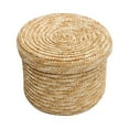 thumbnail image 2 of Woven Straw Storage Baskets With Lid Rattan Snack Container Multipurpose Bins Laundry Toys Organizer Household( 14*13CM), 2 of 8
