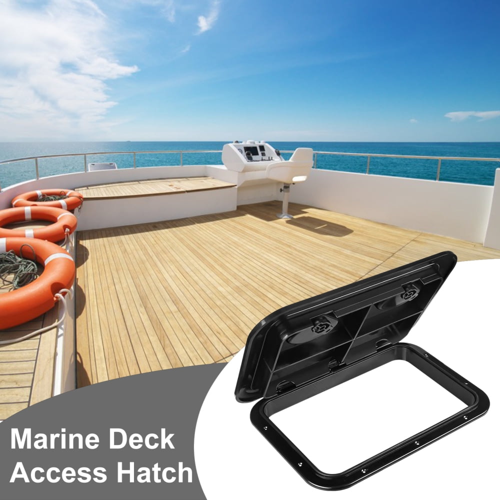 Ksruee Marine Deck Hatch Rectangle Boat Access Hatch Lids Weatherproof Sealing Protection Marine Accessories for Yacht RV Boating Kayaking