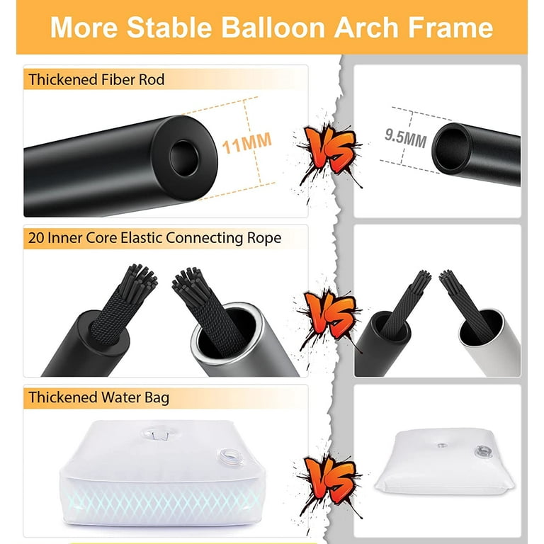 latywen balloon arch kit, adjustable balloon arch stand with base, a pack  balloon clips,manual balloon pump balloon knotter-wedding g