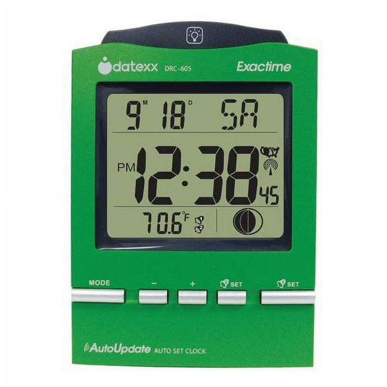 Radio Control Desk Alarm Clock with Month, Day, Date , Moon