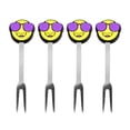 thumbnail image 3 of Tenedores Botaneros Prichos Happy Days! de PVC y Metal Multicolor con 4 Piezas, 3 of 4
